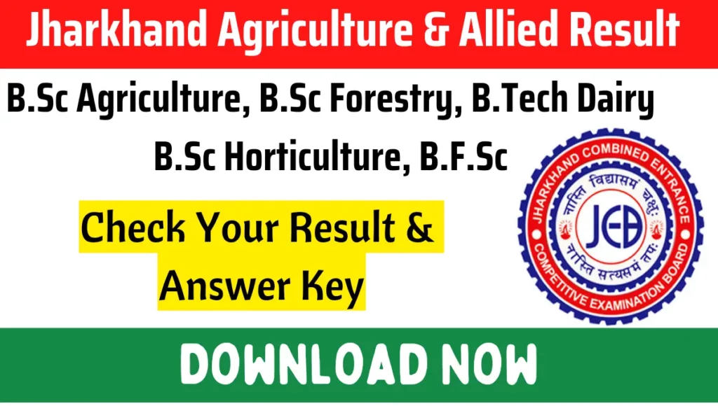 Jharkhand Agriculture & Allied Result  